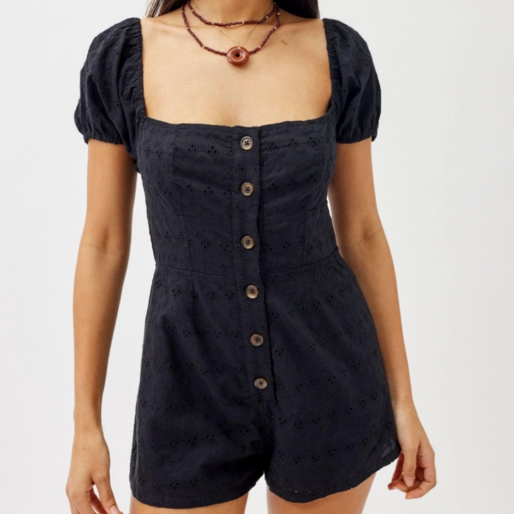 UO Eyelet Romper